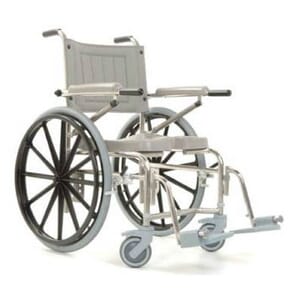 Osprey 700 Self Propelling Shower Chair. Grey Right Facing.