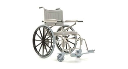 Osprey 700 Self Propelling Shower Chair. Grey Right Facing.