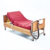 Red Mattress and Brown Frame Bead. Apex Medical Domus 4.