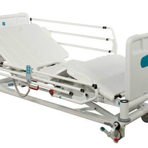 Sidhil Innov8 Low Bed in Sat up position. Side View.