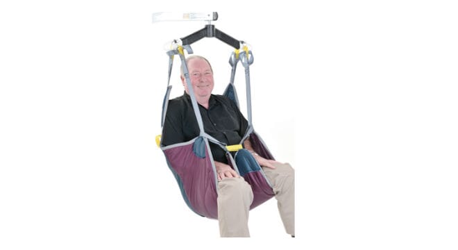 Deluxe Comfort Sling, With Male User Facing Right.