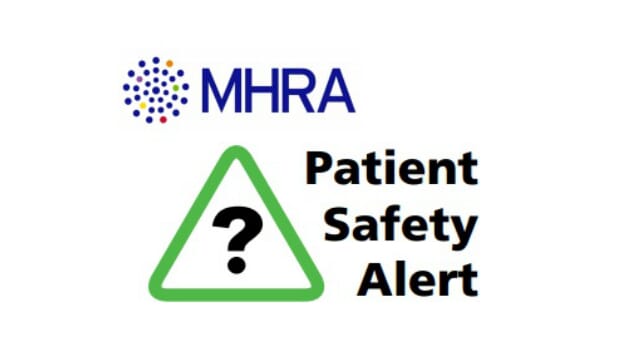 MHRA release Stage One: Warning Risk of death and serious harm by falling from hoists. Image.