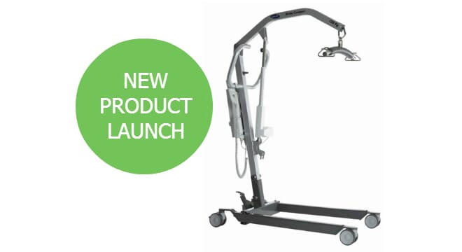 New product launch birdie compact. Grey Frame for Standing. Left Facing.