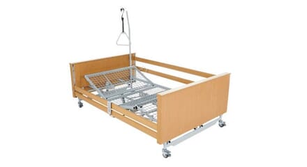 Pro-Bario Bed Frame Wooden, with Metal Strats.