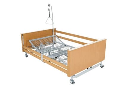 Pro-Bario Bed Frame Wooden, with Metal Strats. 