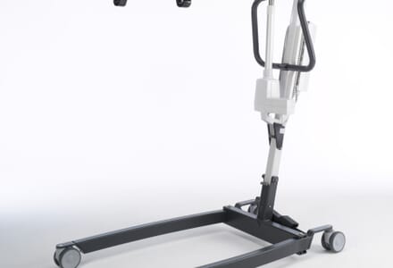 Invacare Birdie EVO Hoist Side View, Grey