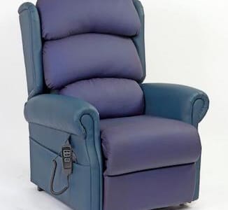 Side view of Monza Contract Express in Navy by Primacare