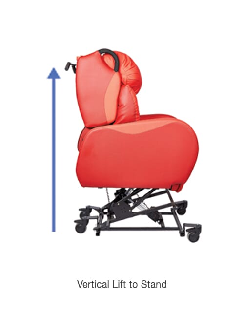 Multi Porta CURA Chair with vertical lift to stand feature